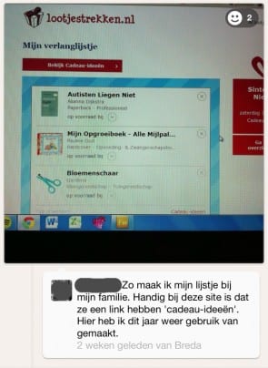 Voorpret bij lootjestrekken.nl
