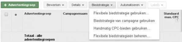 Biedstrategie-Advertentiegroep