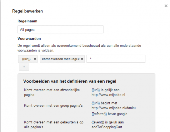 GA code op iedere pagina