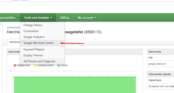 Google Shopping - AdWords tools - 3