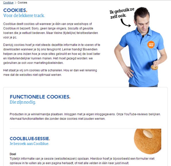 De privacy policy van Coolblue is zo geschreven dat het klinkt alsof ze ...