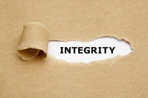 Integrity Torn Paper Concept