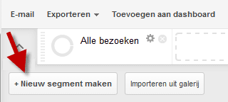 segmentatie - nieuw segment maken
