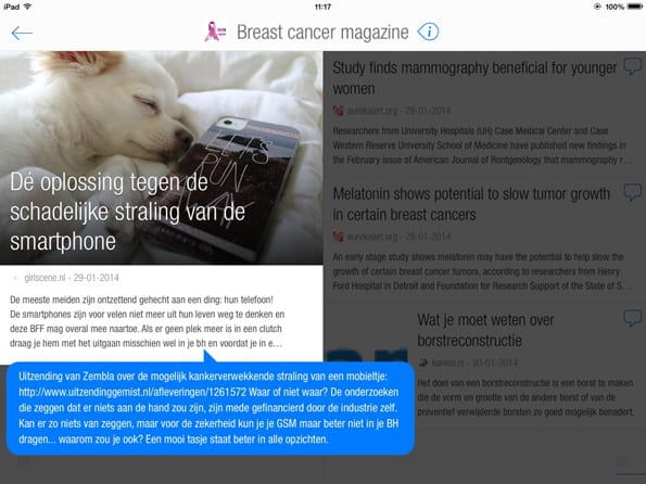 Eigen context toevoegen aan artikelen