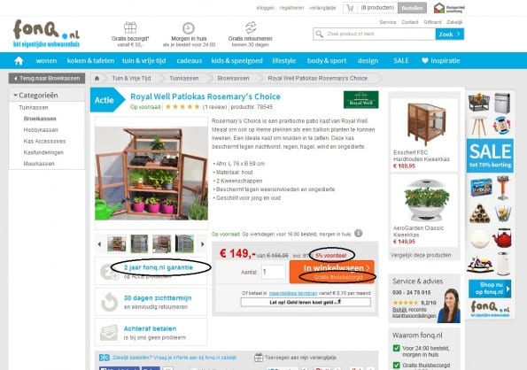 Fonq.nl biedt te laag contrast