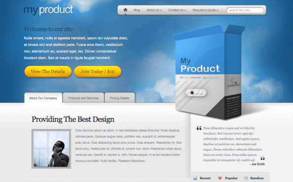 WordPress themes. Bron:  
