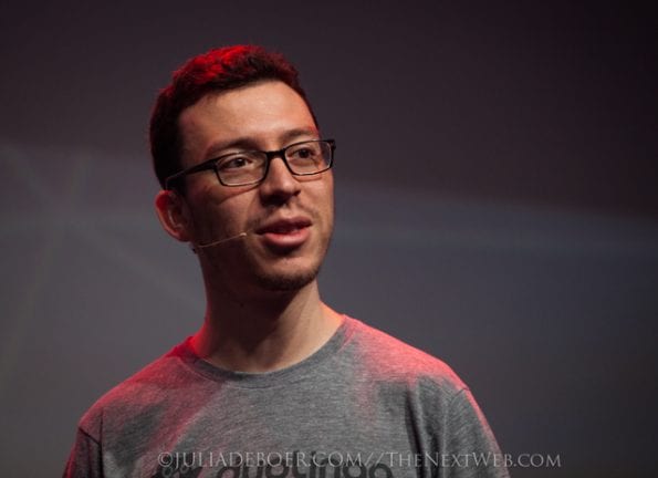 Luis von Ahn tijdens The Next Web conference in Amsterdam © Julia de Boer 2014.