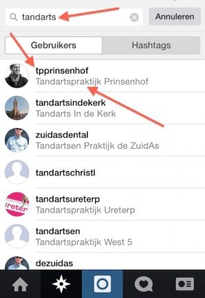 lokaal bedrijf op instagram