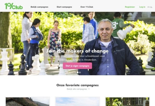 Homepage 1%Club