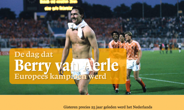 De dag dat Berry van Aerle Europees Kampioen werd van De Volkskrant.