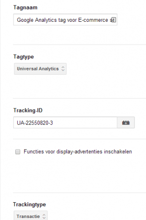 Universal transactie tag