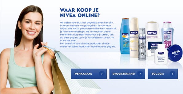 Nivea online kanaalkeuze