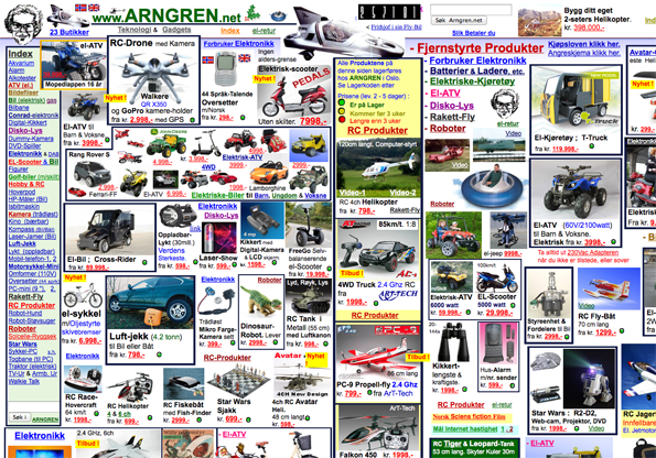 homepage van www.arngren.net