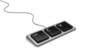 Copy paste keyboard (plagiarist tool)