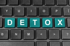 detox word on keyboard
