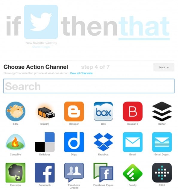 Twitter Favorites IFTTT
