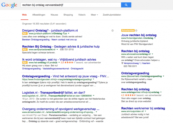 advocaten bloggen longtail