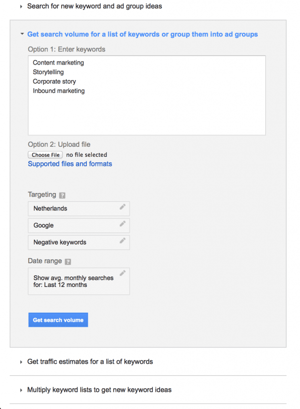 Keyword-planner