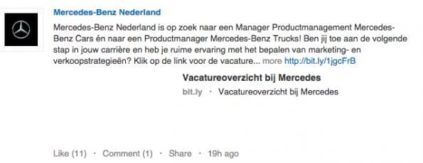 Voorbeeld standaard-post bad practice