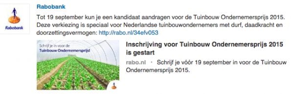 Voorbeeld standaard-update