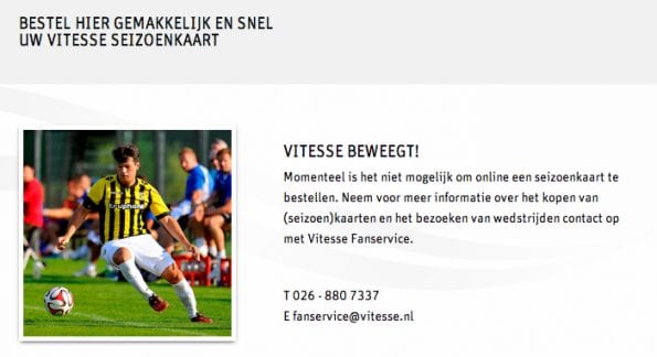 Seizoenskaart Vitesse