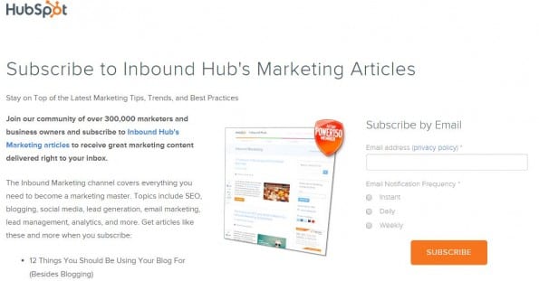 Subscribe - Hubspot