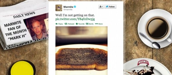 Iedere maand een andere tweet op de achtergrond.