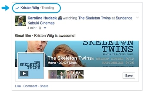 facebook trending