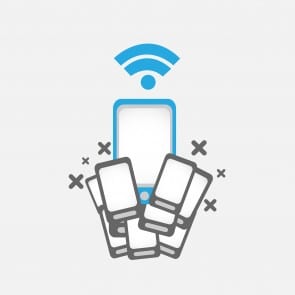 mobile phone wifi concept illustration