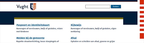 toptaken website gemeente Vught