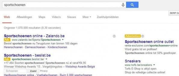 Keyword research: Google-suggesties