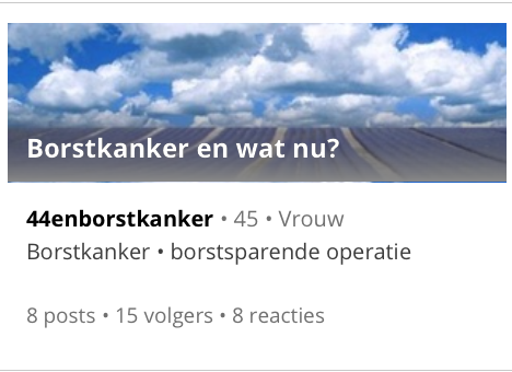 borstkanker blog
