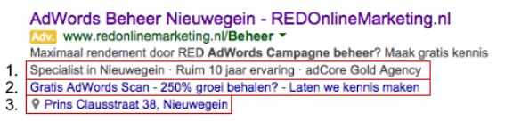 Conversie booster Advertentie-extensies