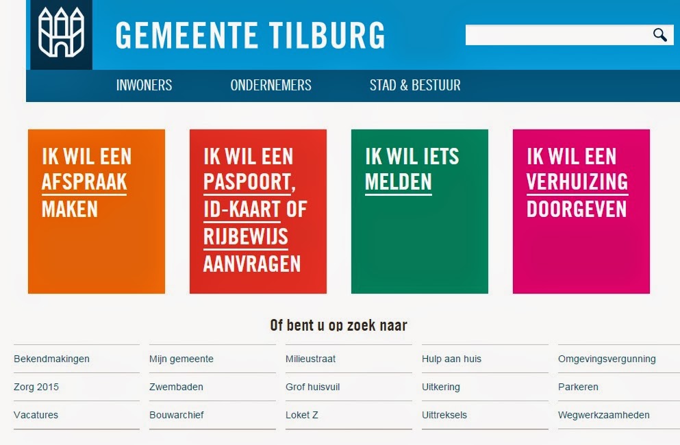 Gemeente Tilburg - Website - Toptaken