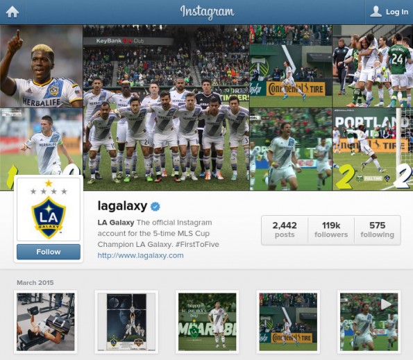 instagram la galaxy