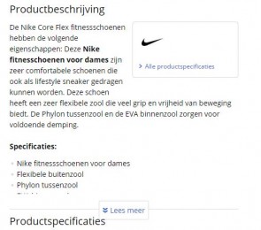 Voorbeeld Click-to-expand