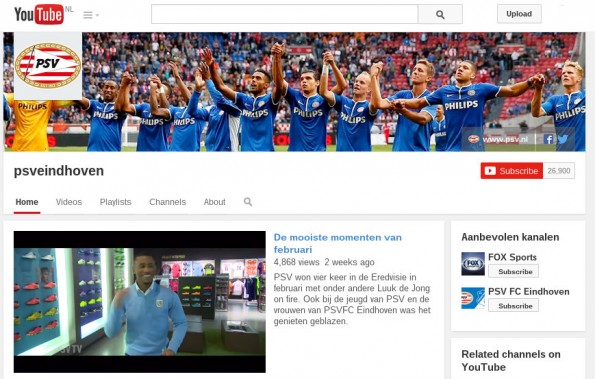 youtube psv kanaal