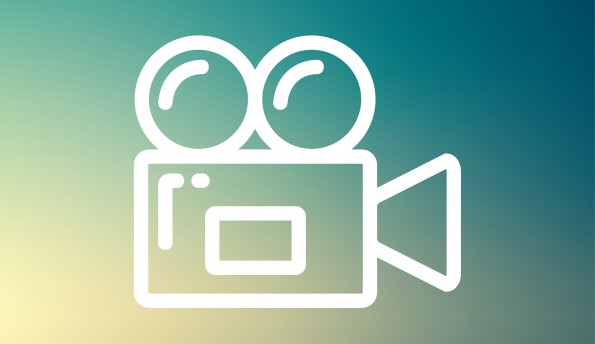 Video camera thin line icon