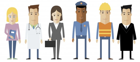Personas de diferentes sectores de la sociedad