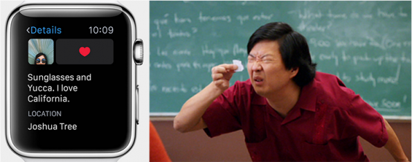 Instagram op de Apple Watch grap