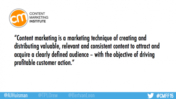 definitie contentmarketing CMFF15