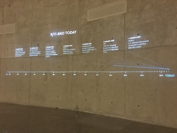 9/11 en de gevolgen in het nieuws tot vandaag, in het 9/11 Memorial in New York