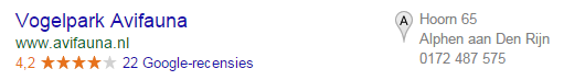 Spammy Structured Markup Penalty local search opmaak