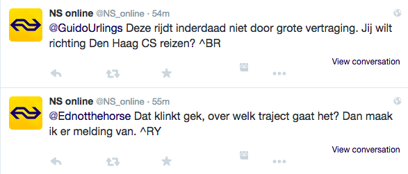 Afkortingen NS Online