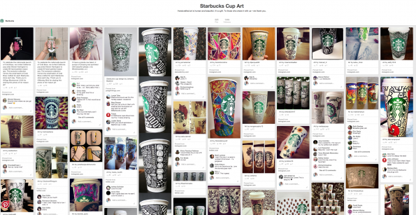 Starbucks cup art