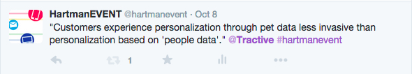 Michael Hurnaus: "Customers experience personalization through pet data less invasive than personalization based on 'people data'."