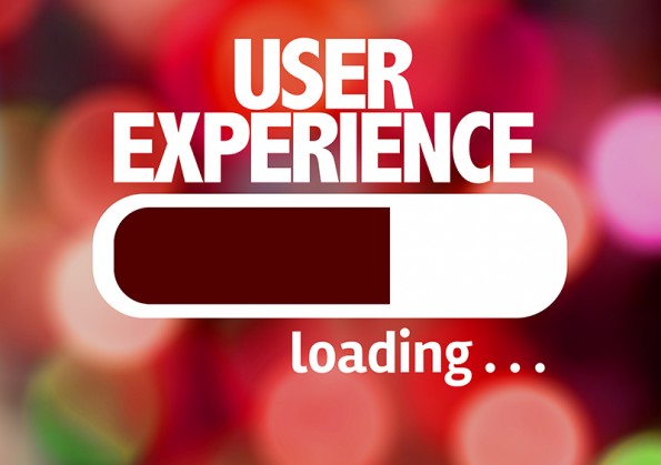 Progress Bar Loading with the text: User Experience