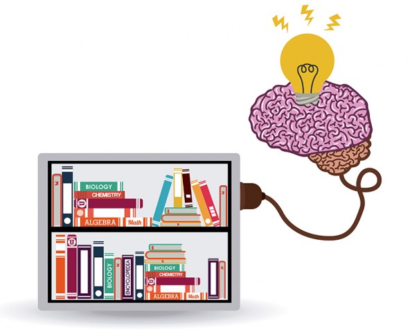 Brain concept over white and flat background design, vector illustration eps 10