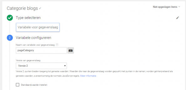 variabelel blog categorieën