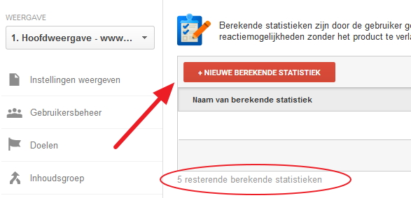 calculated metrics - beheeromgeivng-nieuwe statistiek